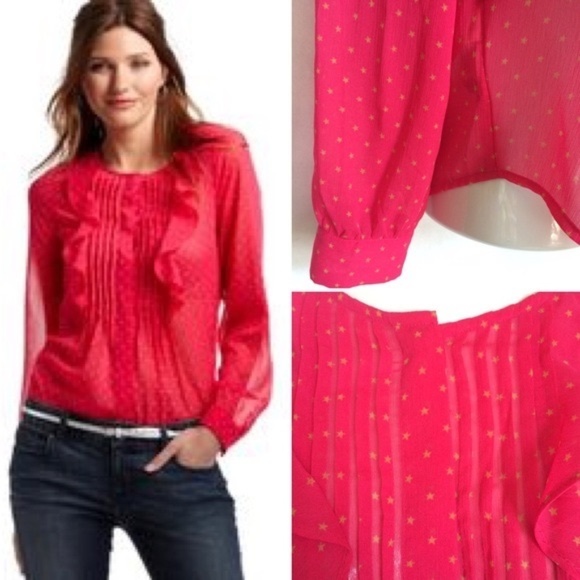 loft pink blouse